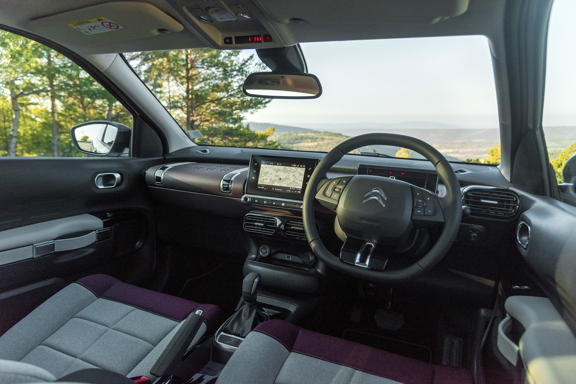 Armchair-like seats further promote laid-back comfort over driving thrills