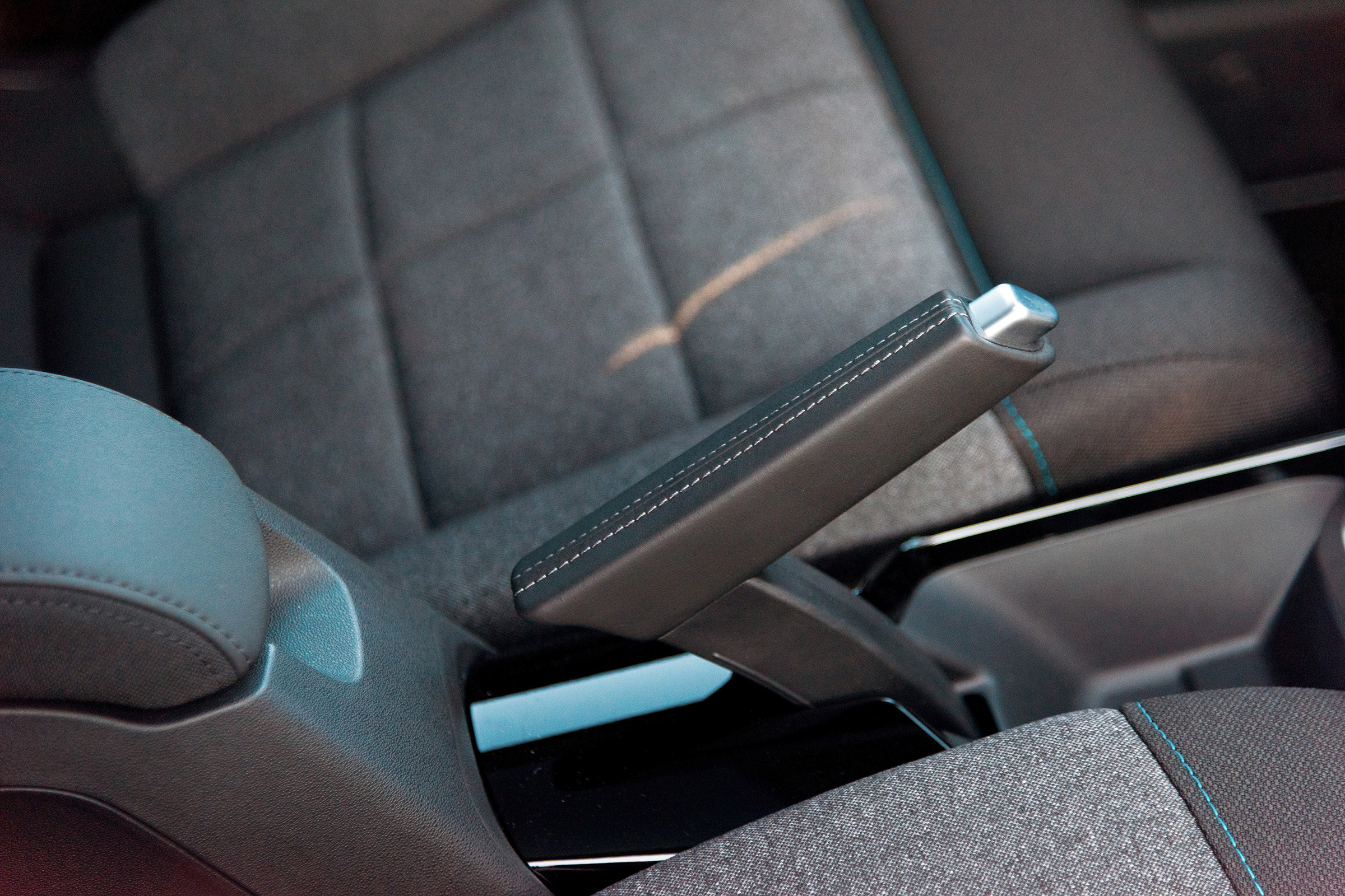 The old awkward handbrake has been replaced by a more conventional lever