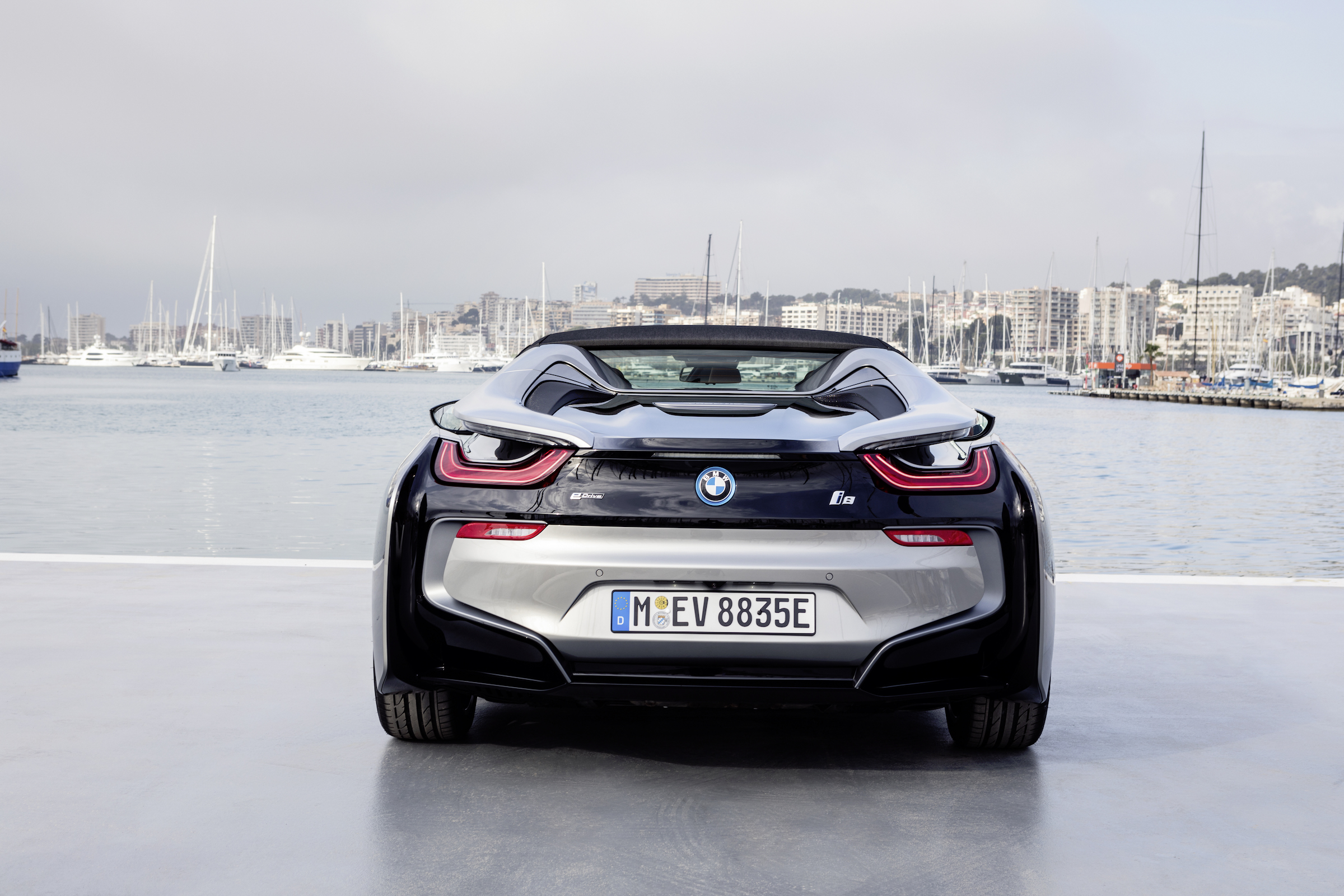 The electric motor drives the front wheels, while the petrol engine turns those at the rear.