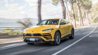Although it weighs some 2.2 tonnes, active anti-roll bars keep the Urus flat in fast corners.