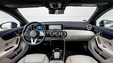 The A-Class’ sophisticated interior is better than those of its rivals and even some cars from the class above
