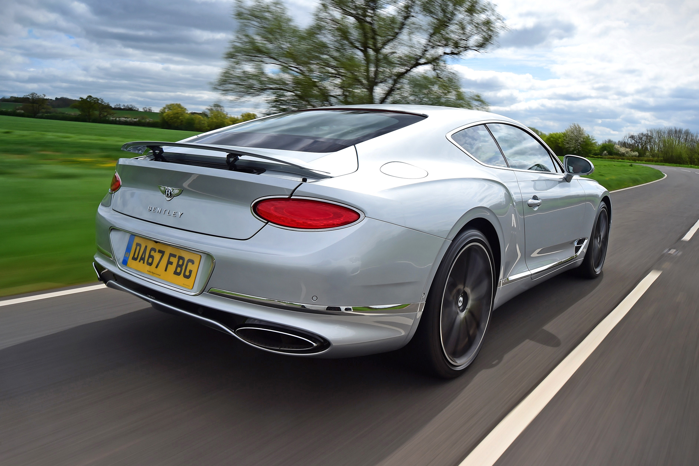 Bentley Continental GT rear 3/4 tracking