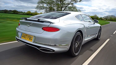 Bentley Continental GT rear 3/4 tracking