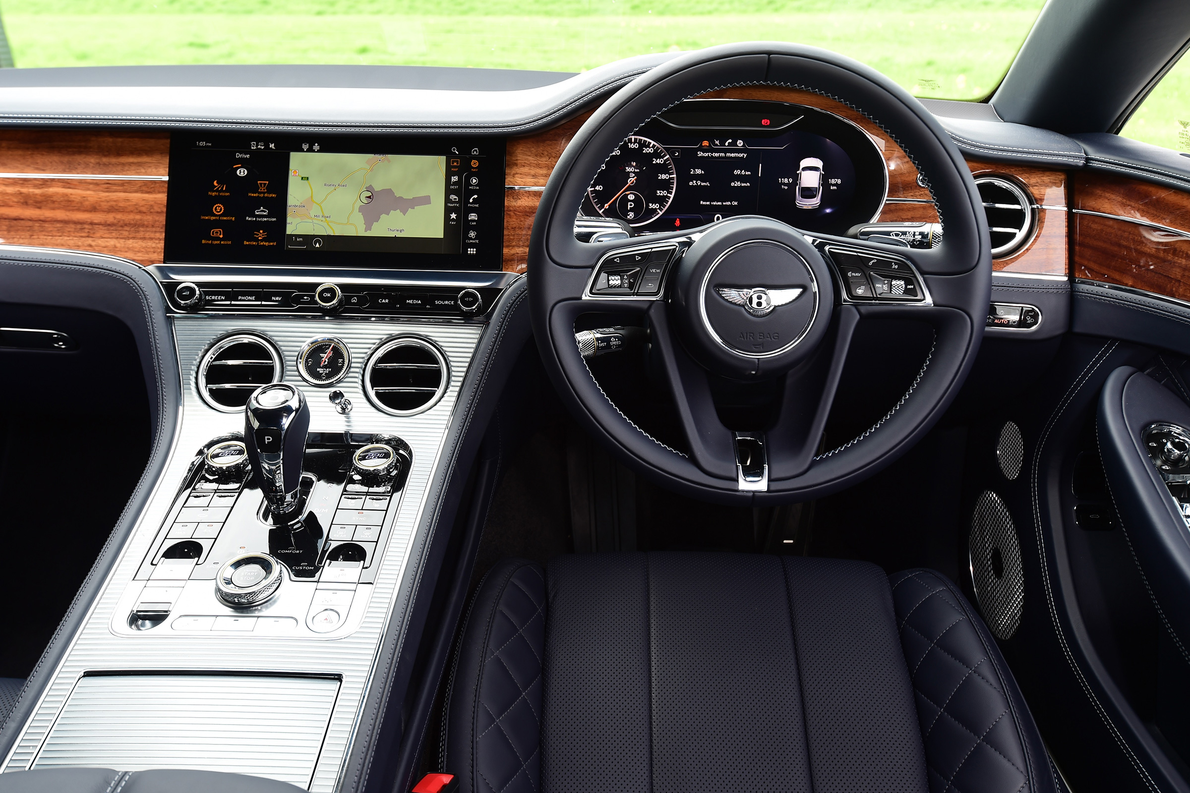 Bentley Continental GT interior