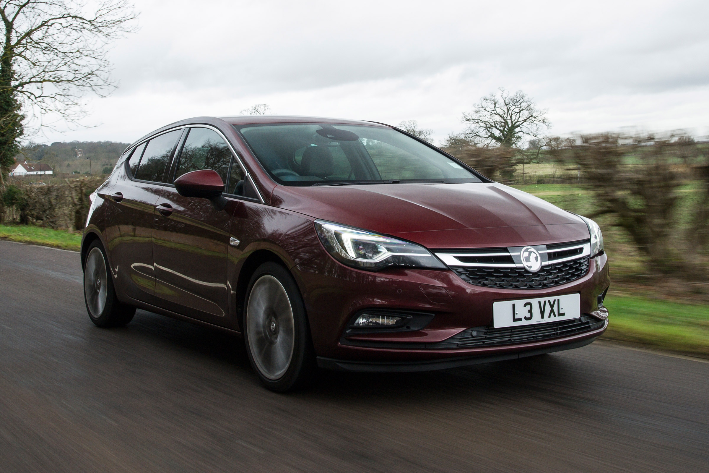 Burgundy Vauxhall Astra
