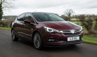 Burgundy Vauxhall Astra