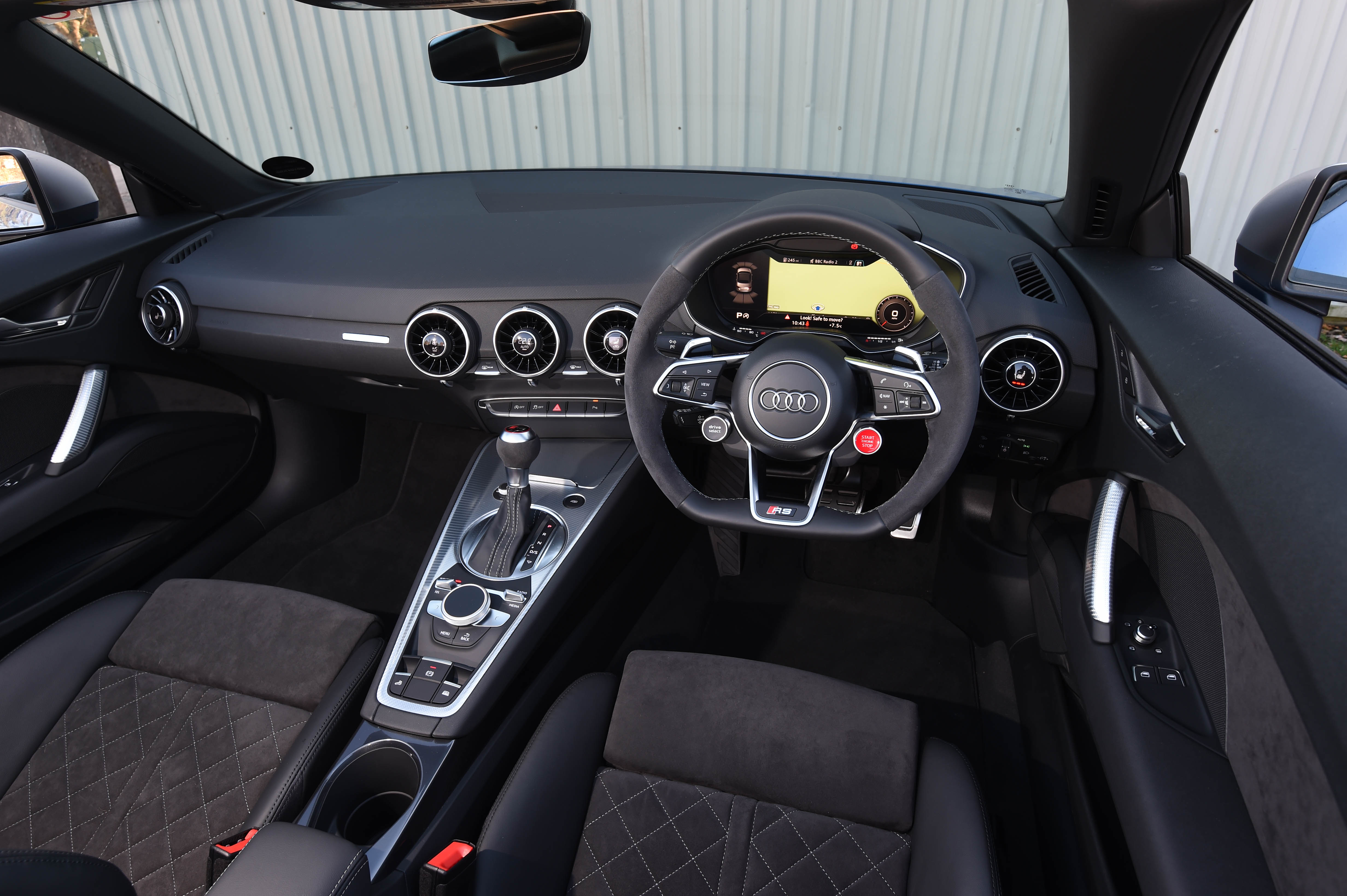 The TT RS Roadster gets the same excellent interior as other TT models, with some sporty touches