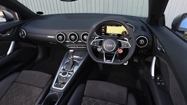 The TT RS Roadster gets the same excellent interior as other TT models, with some sporty touches