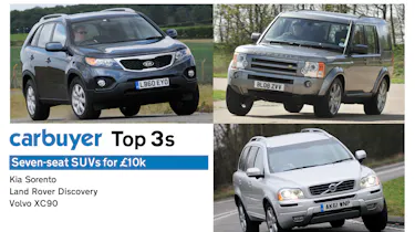 Top 3 7-seat SUVs for £10k