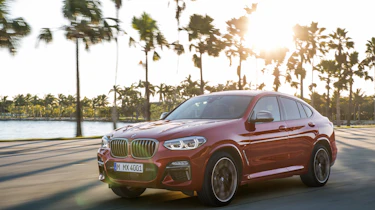 BMW X4 tracking shot, front left