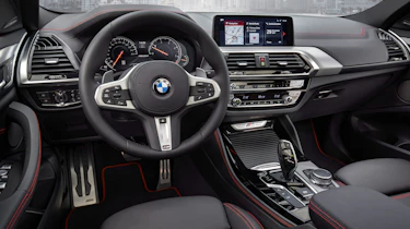 BMW X4 wide interior shot, dashboard