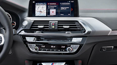 BMW X4 detail interior shot, centre console