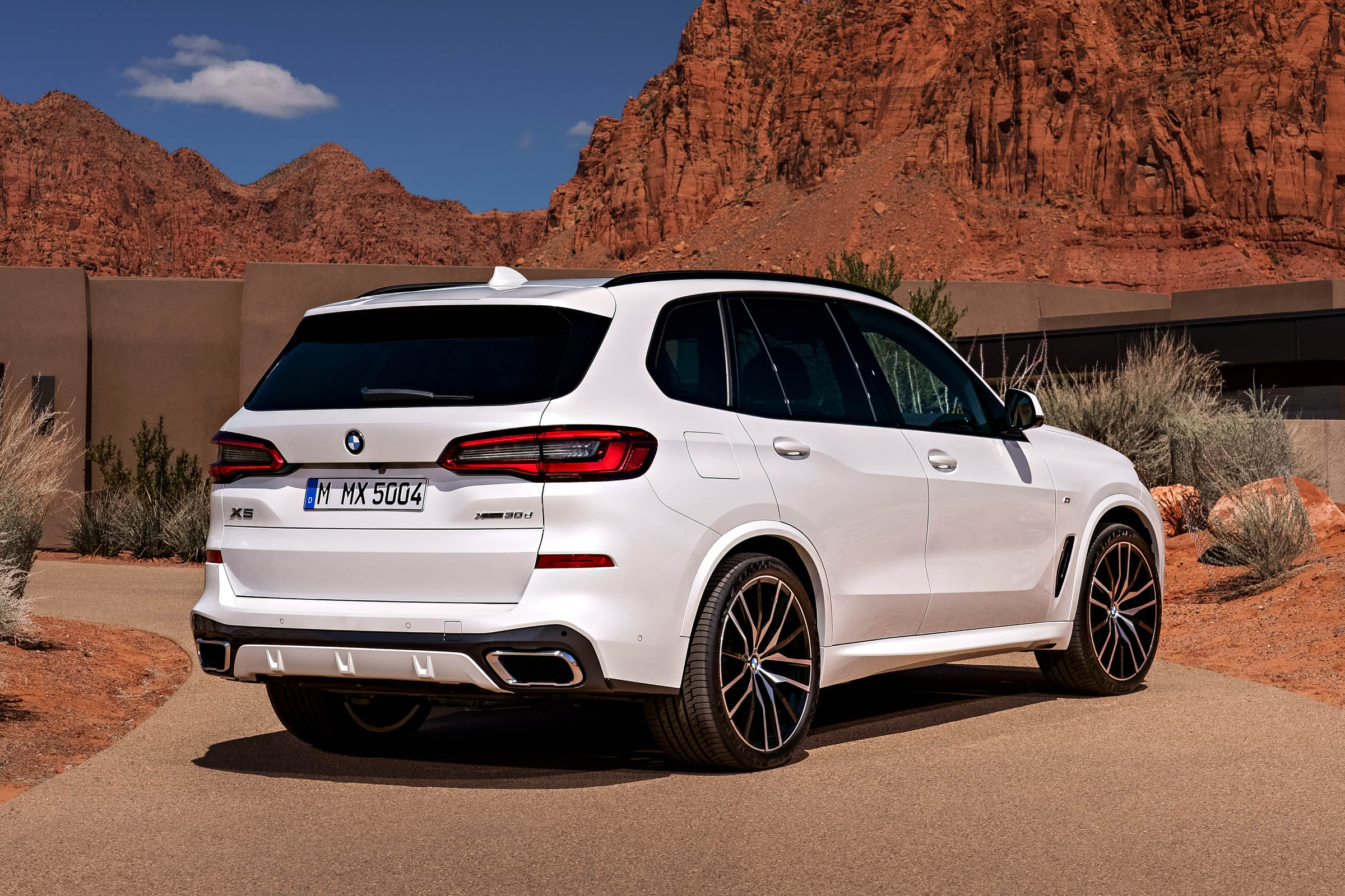 BMW X5 static rear three-quarter