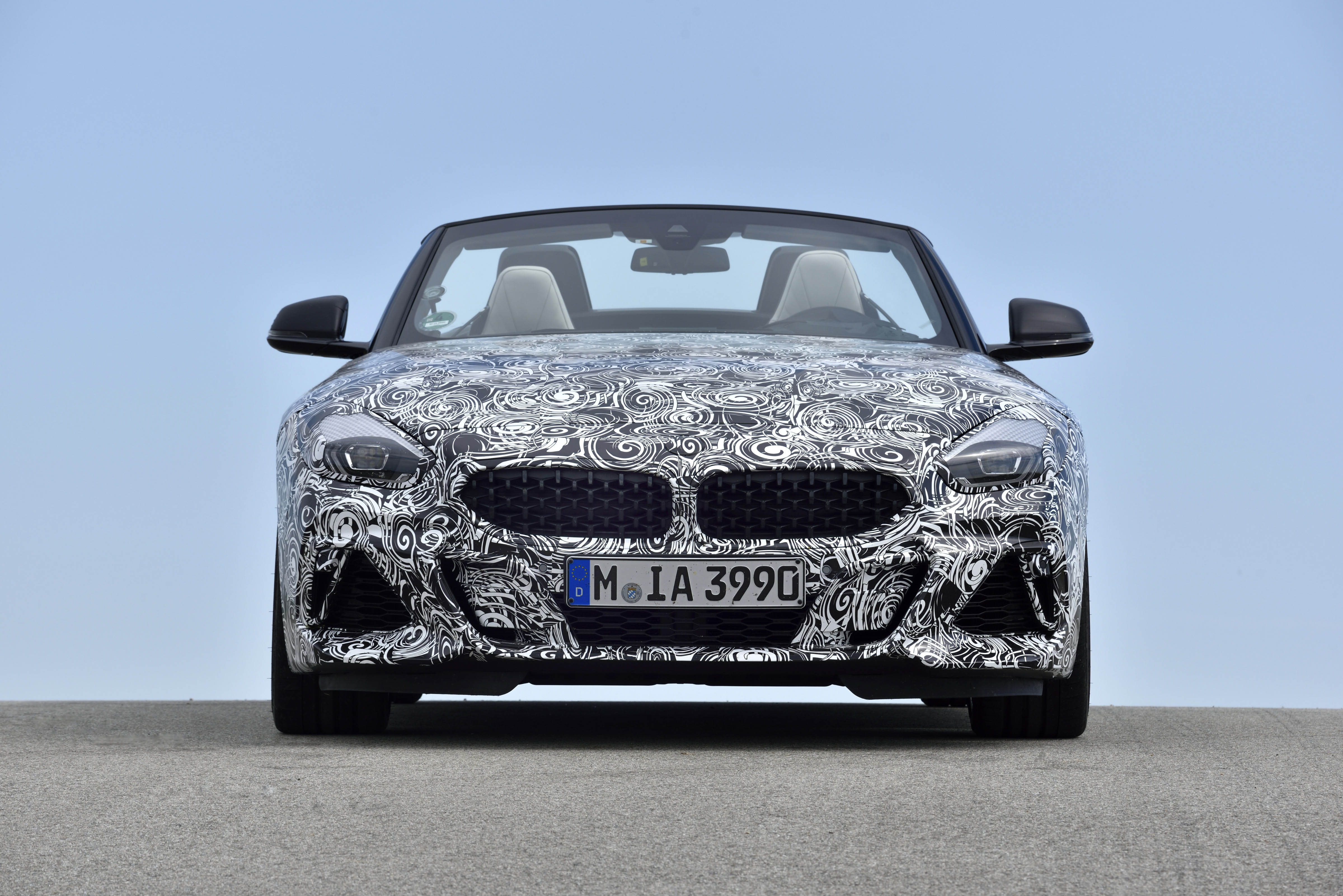 Although heavily disguised, you can still make out styling cues taken from the Z4 Concept.