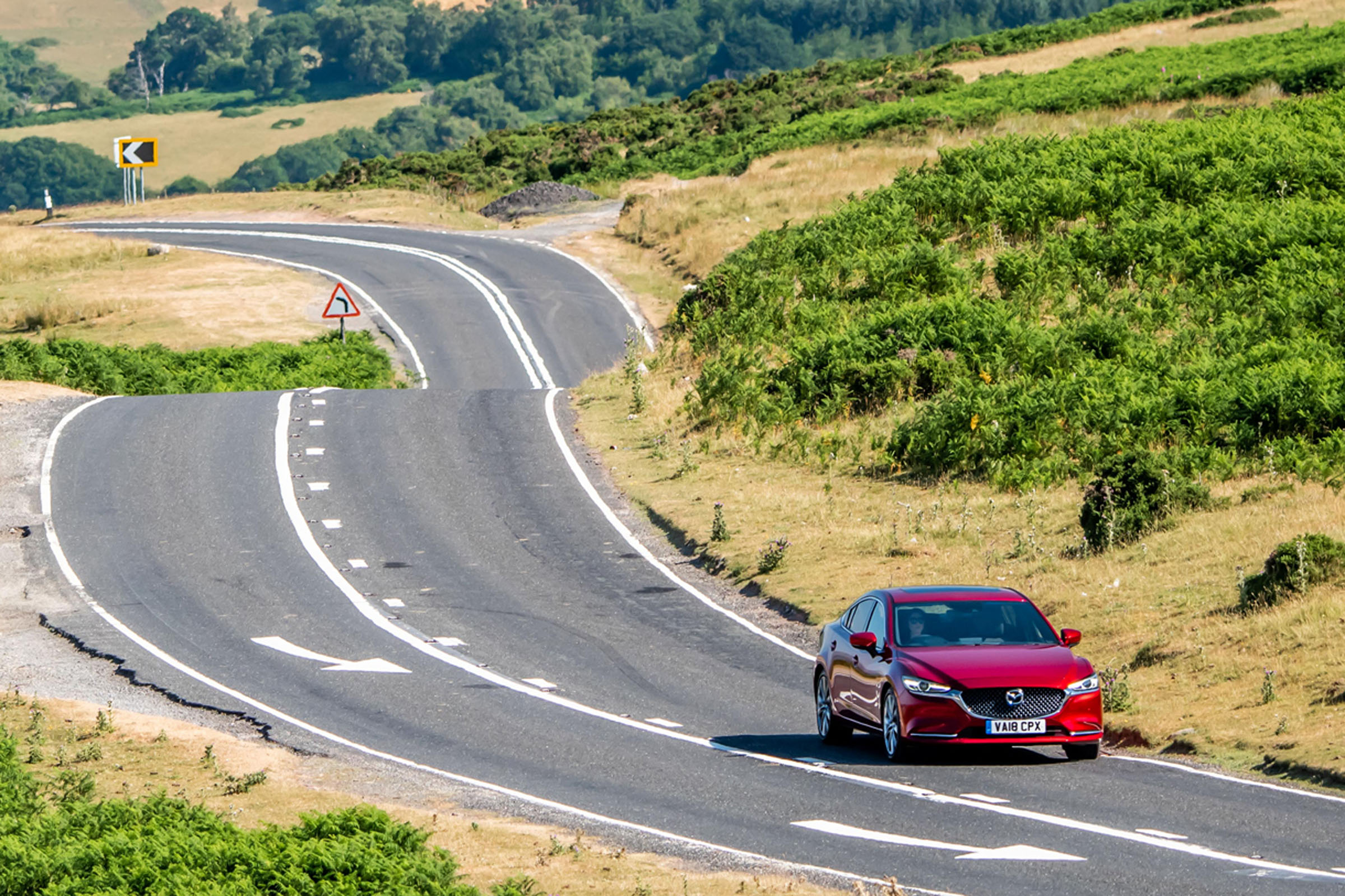 Mazda6 saloon driving
