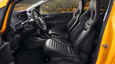 Vauxhall Corsa GSI fron seats