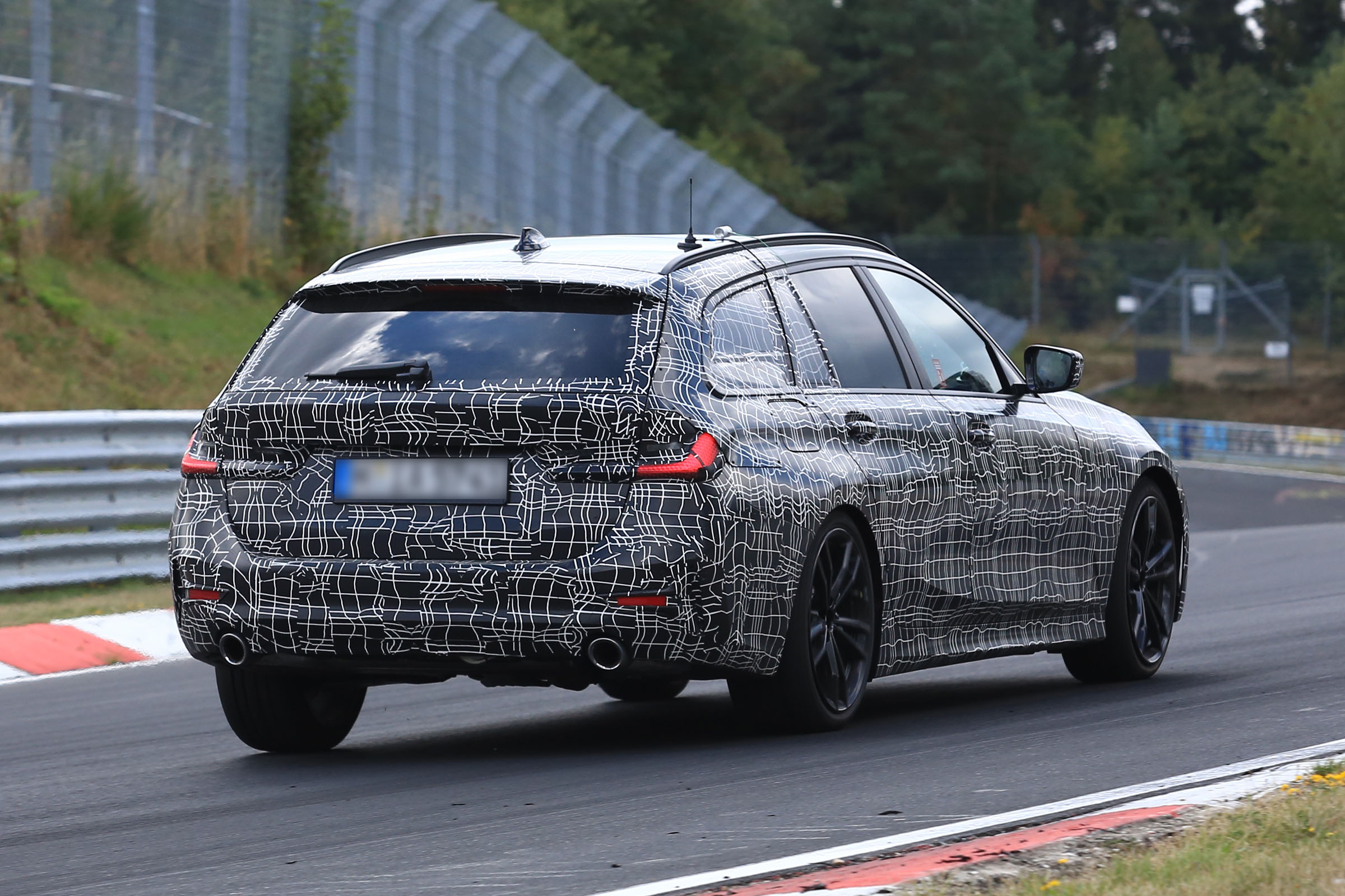 BMW 3 Series Touring rear tracking spy shot