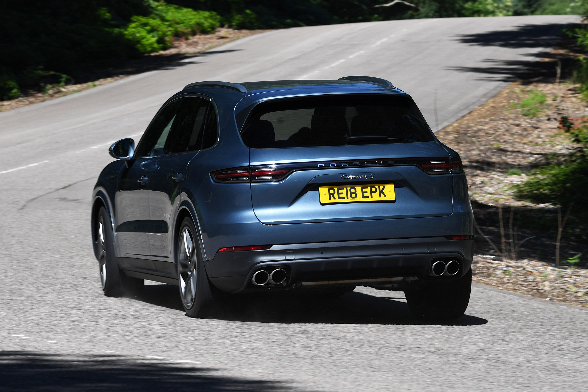 Porsche Cayenne S rear cornering shot