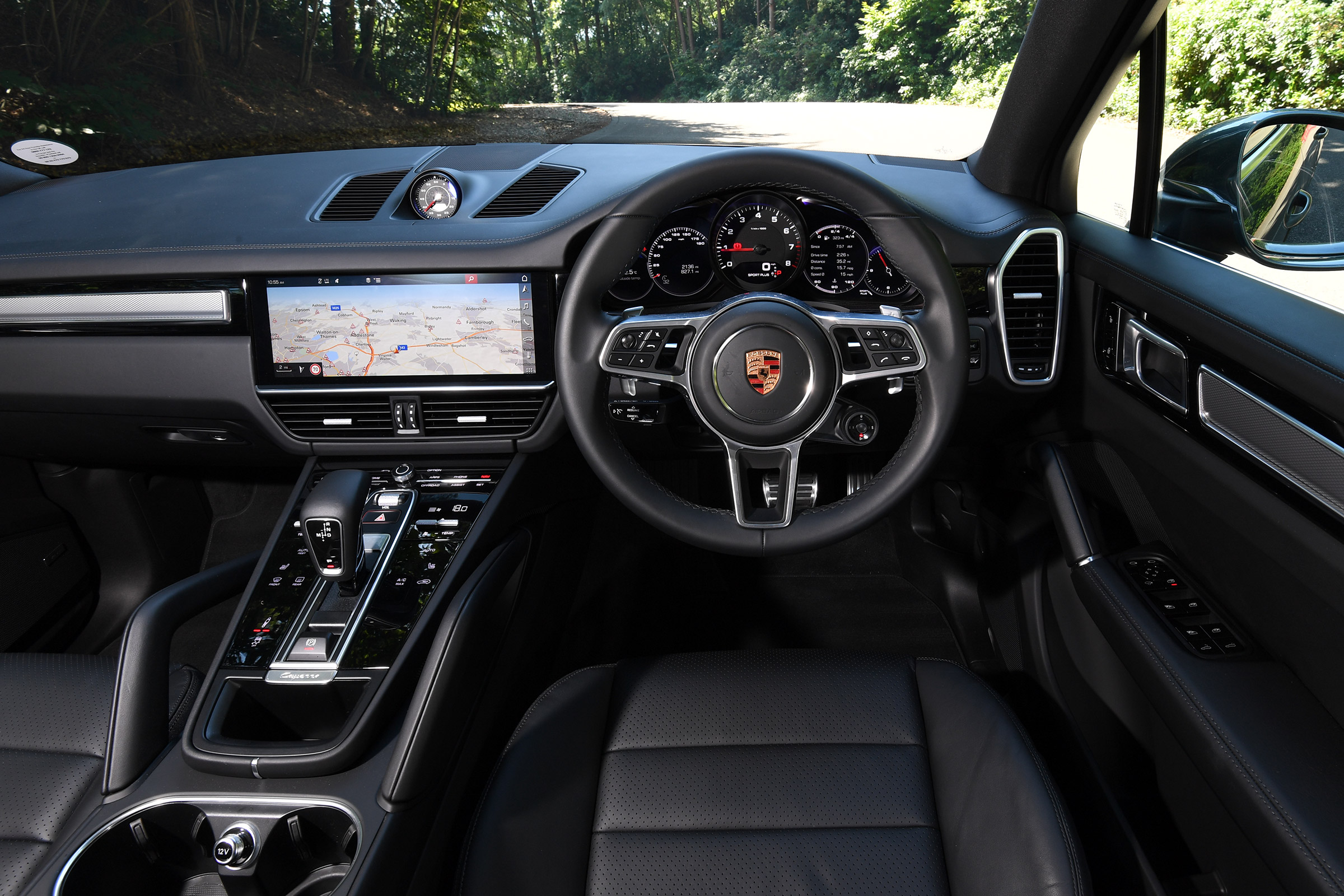 Porsche Cayenne S dashboard shot