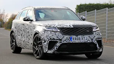 Range Rover Velar SVR front spy shot