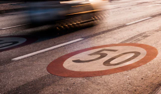 50 mph limit sign