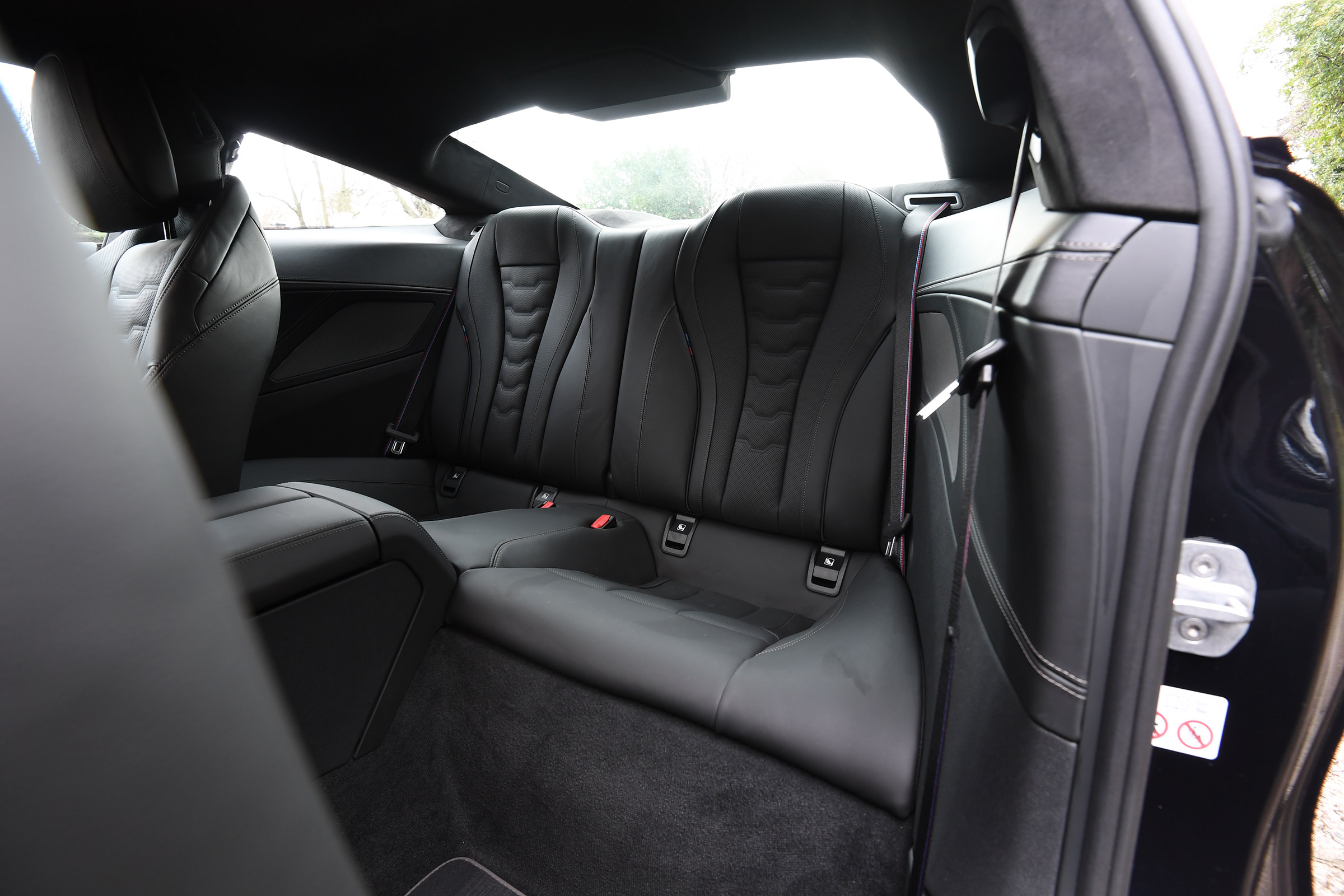 BMW 840d rear seats