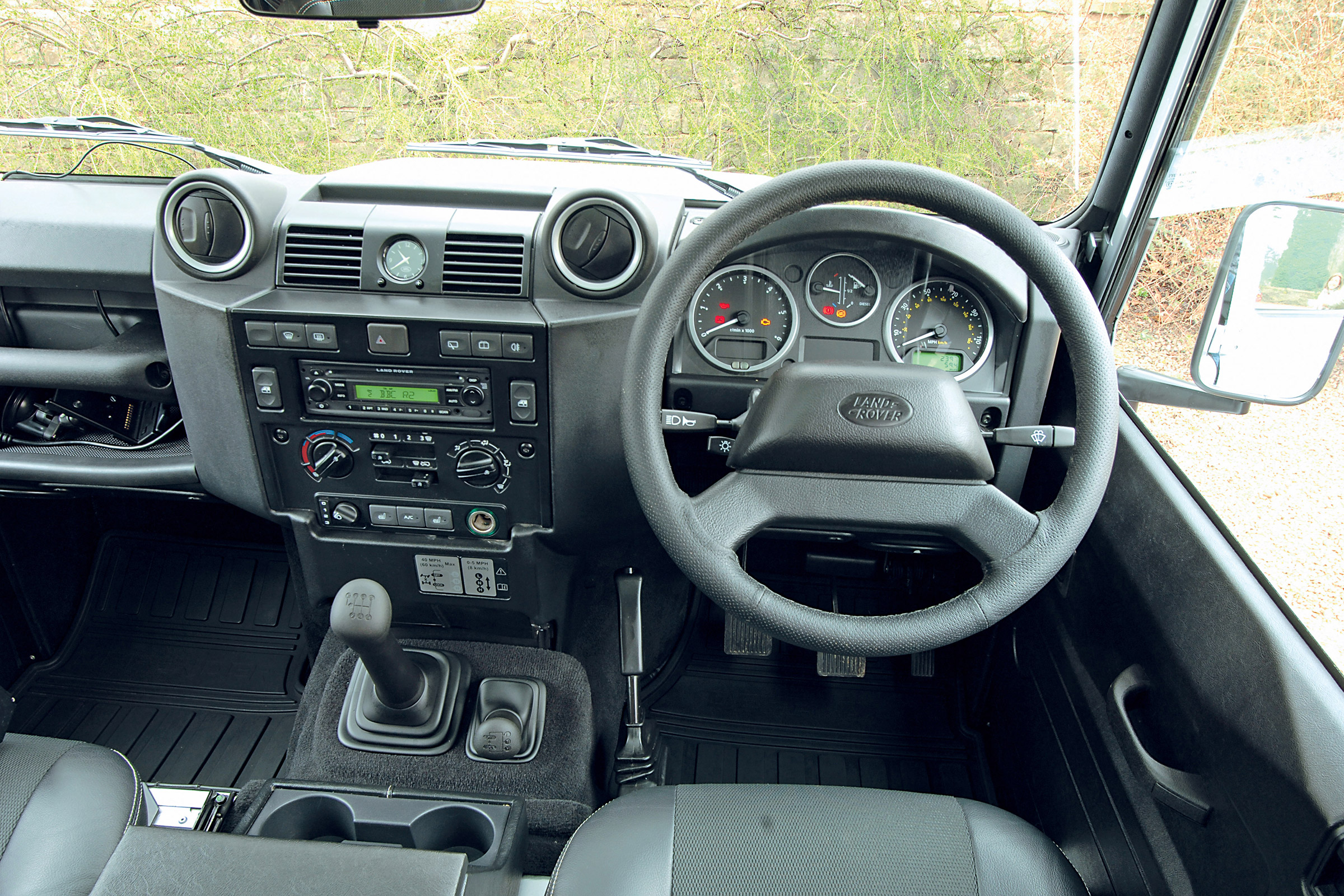 Land Rover Defender interior
