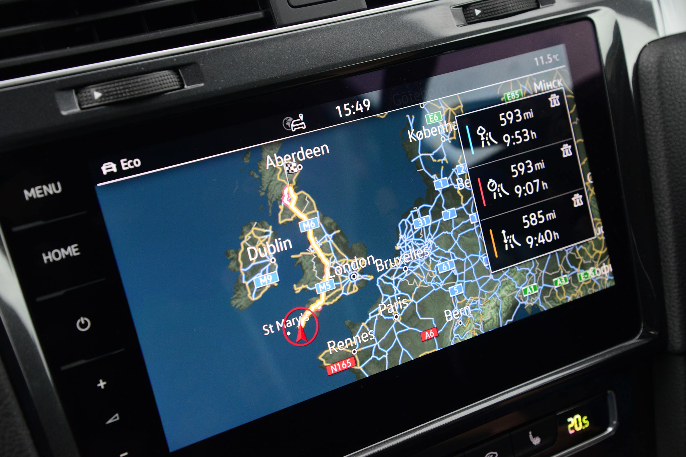 VW e-golf cornwall to scotland