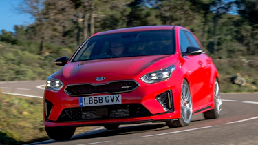 kia ceed gt front cornering