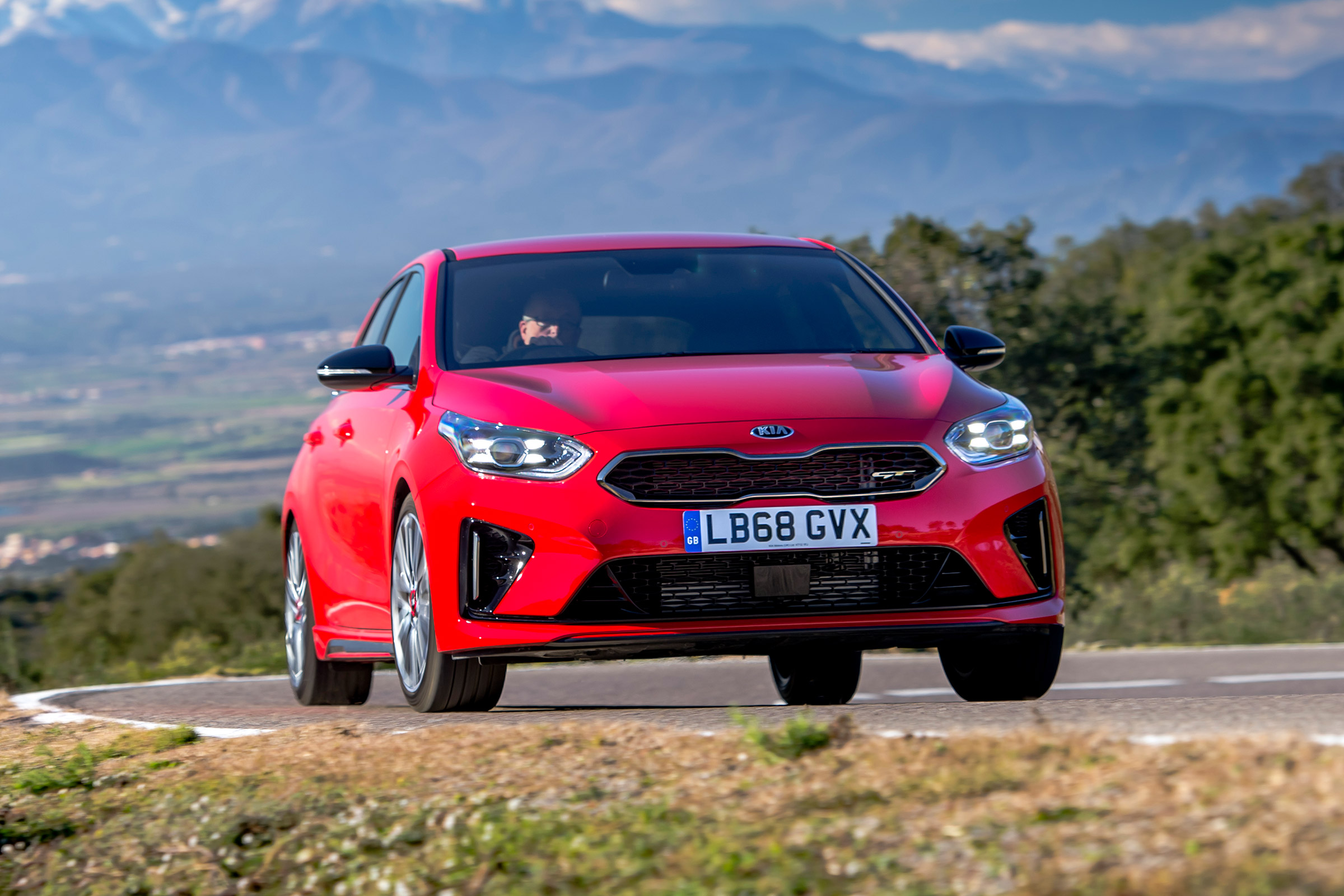 kia ceed gt front driving