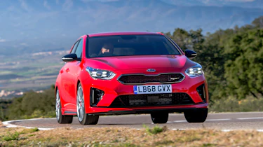 kia ceed gt front driving