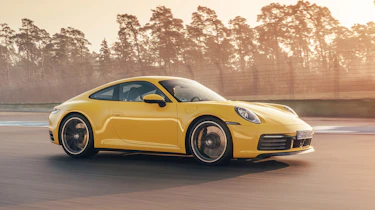 Porsche 911 coupe side track