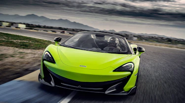 McLaren 600LT Spider convertible front cornering