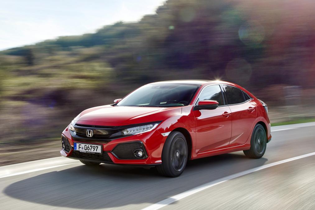 Honda Civic front driving