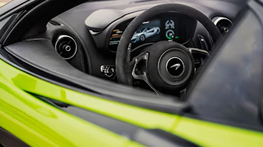 McLaren 600LT Spider convertible instruments