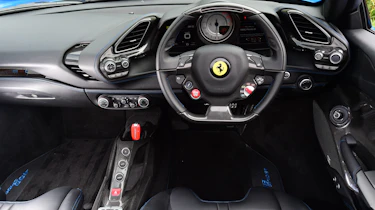 Ferrari 488 Spider convertible dashboard