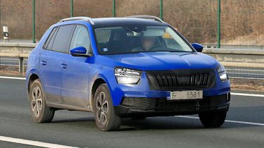 Blue Skoda Kamiq front