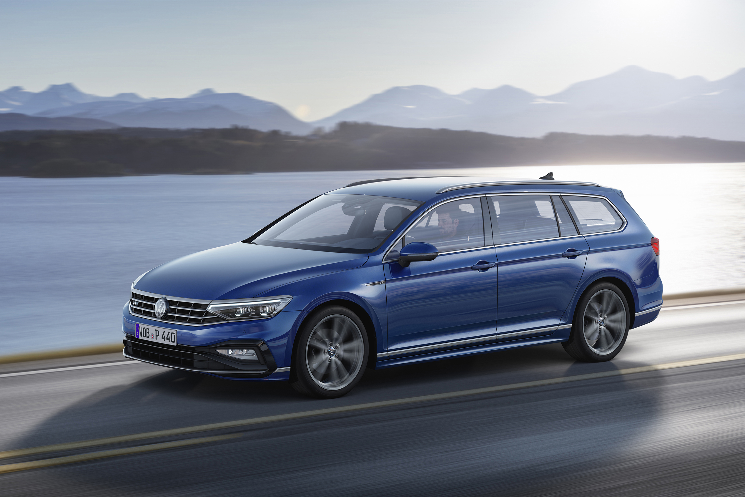 2019 Volkswagen Passat three quarter driving