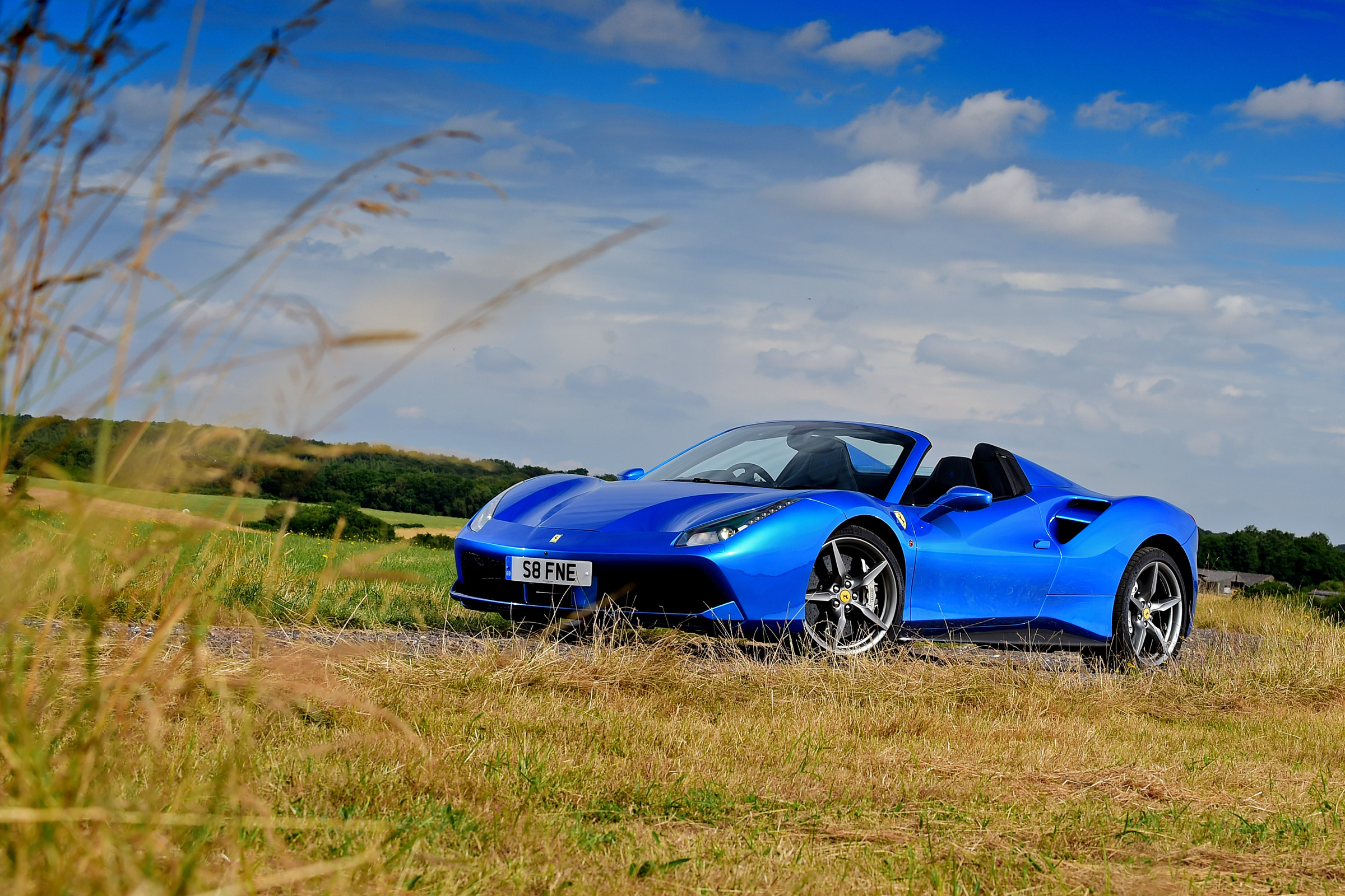 Ferrari 488 Spider convertible front static