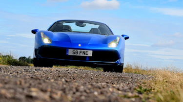 Ferrari 488 Spider convertible nose