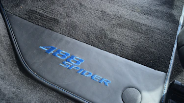 Ferrari 488 Spider convertible floor mats