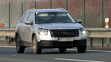 Skoda Kamiq front view driving