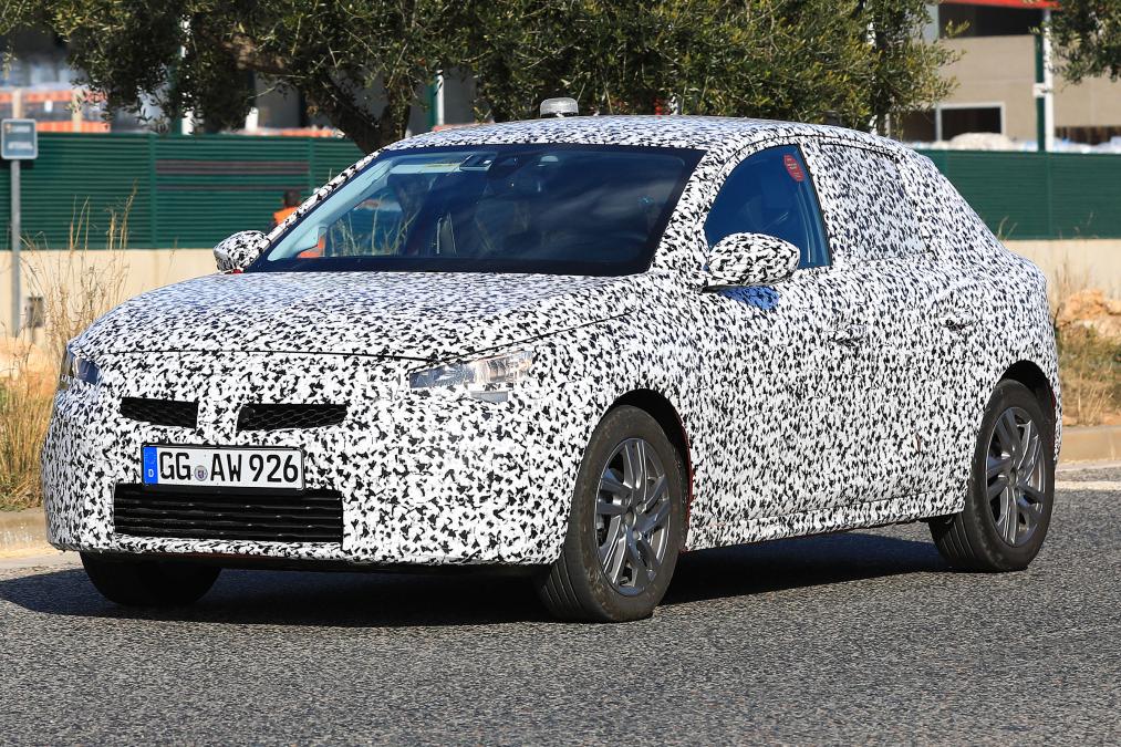 2019 Vauxhall Corsa Prototype prototype spy shot front 