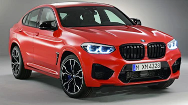 BMW X4M in red