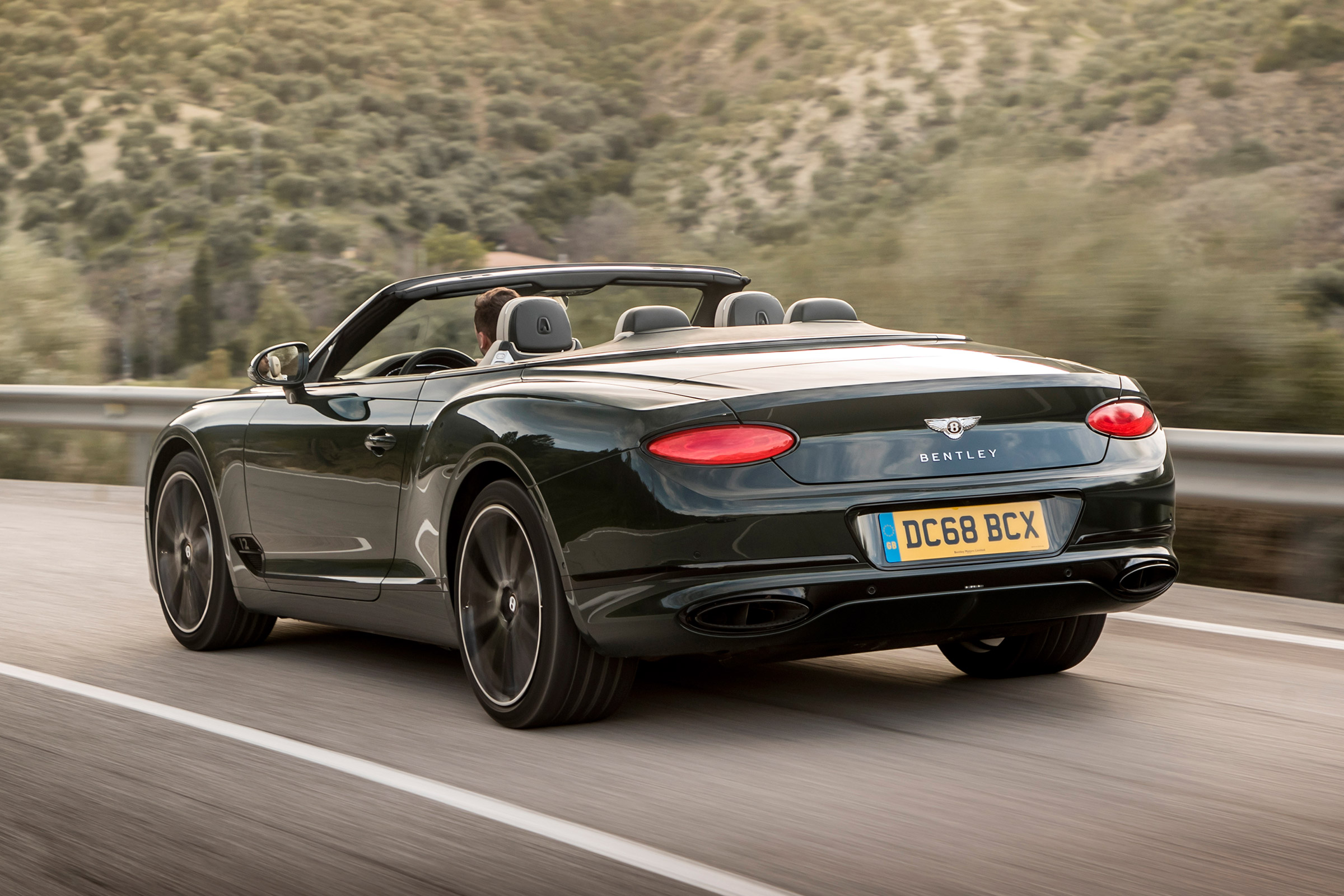 Bentley Continental GT Convertible rear tracking