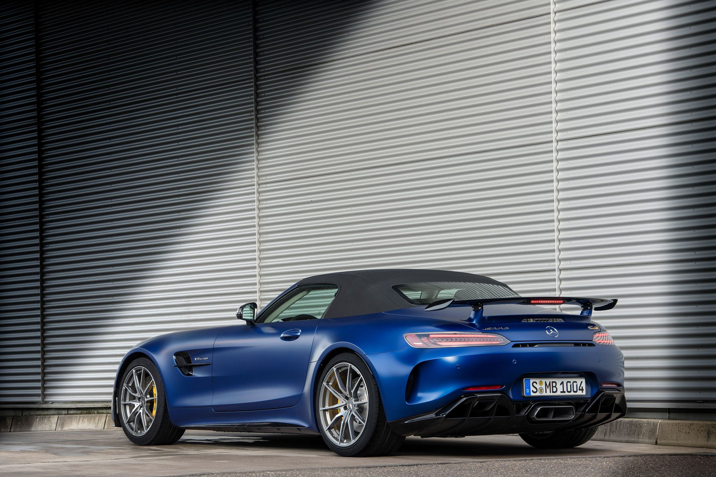 Mercedes-AMG GT R Roadster rear static roof up