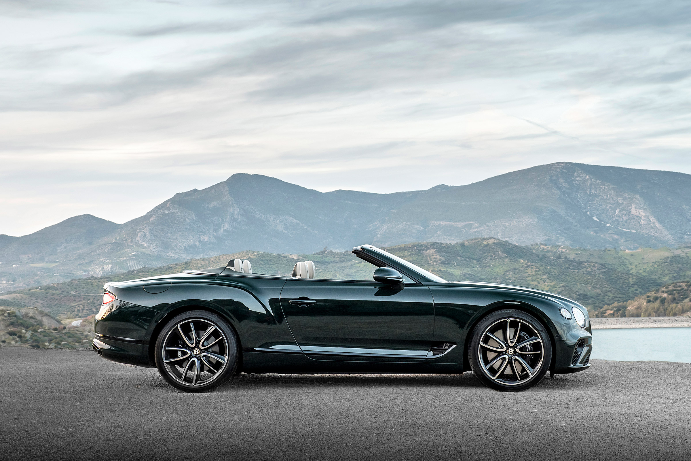 Bentley Continental GT Convertible roof down