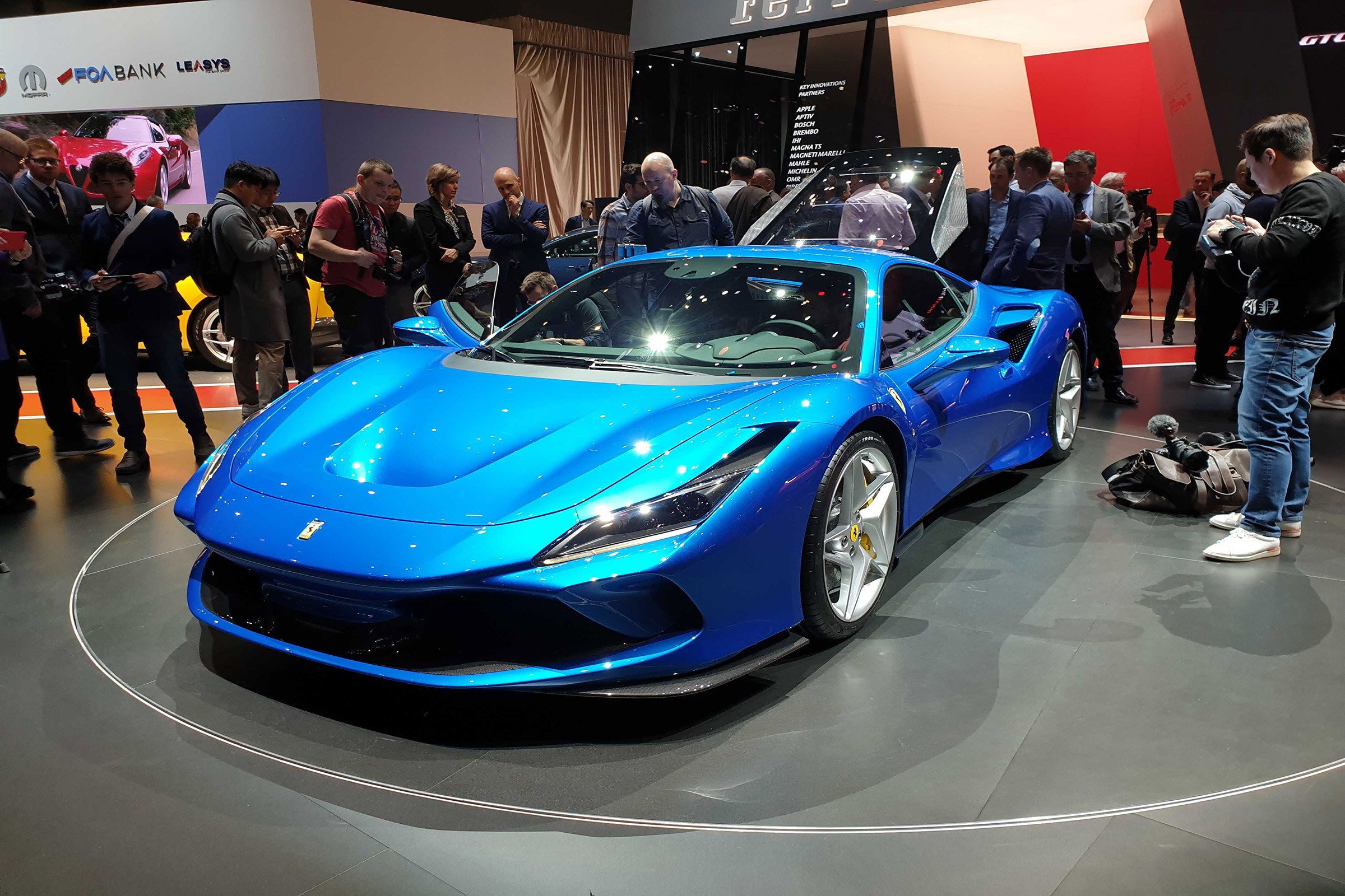 Ferrari F8 Tributo Geneva passenger front quarter