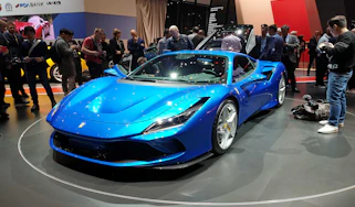 Ferrari F8 Tributo Geneva passenger front quarter