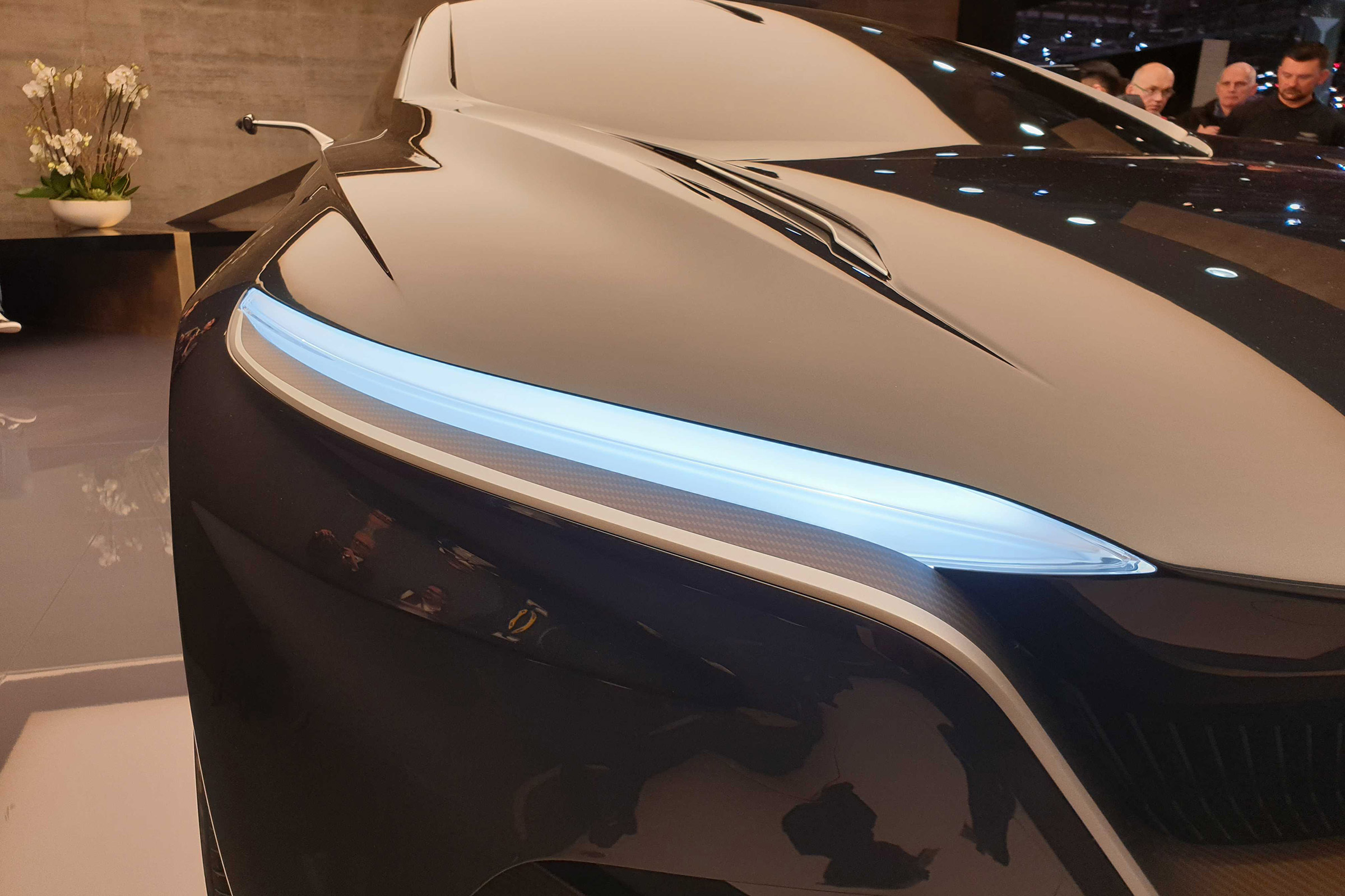 Lagonda All-Terrain SUV concept Geneva headlight